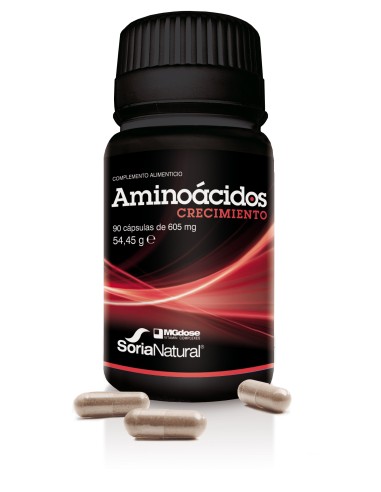 Pack 3X2 Aminoácidos 90 cápsulas 605 mg para crecimiento