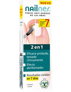 Nailner Pincel 2 En 1 Antihongos 5 Mililitros Nailner