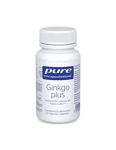 Ginkgo plus 60cap (24x11g) de Pure Encapsulations