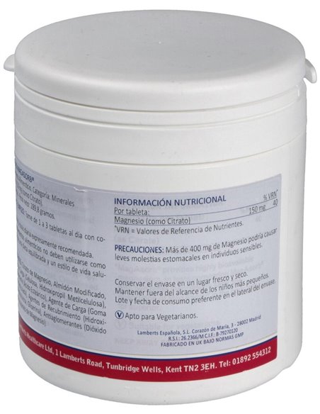 MagAsorb® (Magnesio 150 mg como citrato) de Lamberts