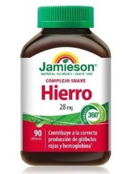 Hierro Complejo Suave 28Mg. 90Cap. de Jamieson