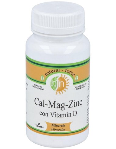Cal Mag Zinc (Calcio-Magnesio-Zinc-Vit.D) 90Comp. de Nutri-Force