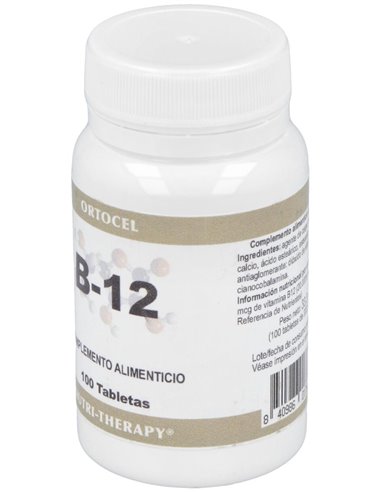 Vitamina B-12 500Mcg. 100Comp. de Ortocel Nutri-Therapy