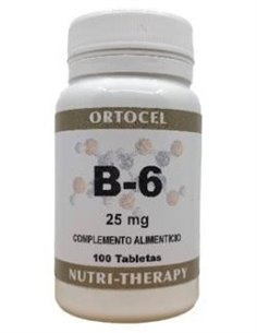 Vitamina B-6 100Comp. de Ortocel Nutri-Therapy