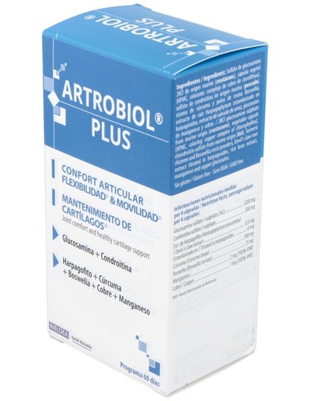 Artrobiol Plus Glucosamina+Condroitina 120Cap. de Ineldea