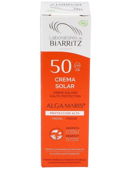 Crema Solar Facial Spf50 50Ml. Bio de Alga Maris - Lab. Biarritz