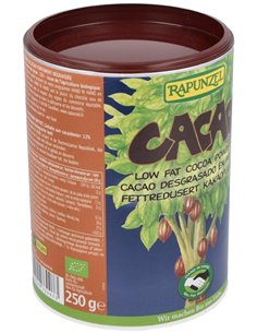 Cacao Desgrasado Polvo 250Gr. Bio S/A Vegan de Rapunzel