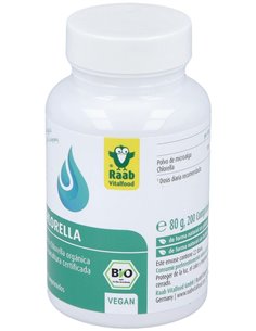 Chlorella bio 400mg, 200 comprimidos de Raab Vitalfood