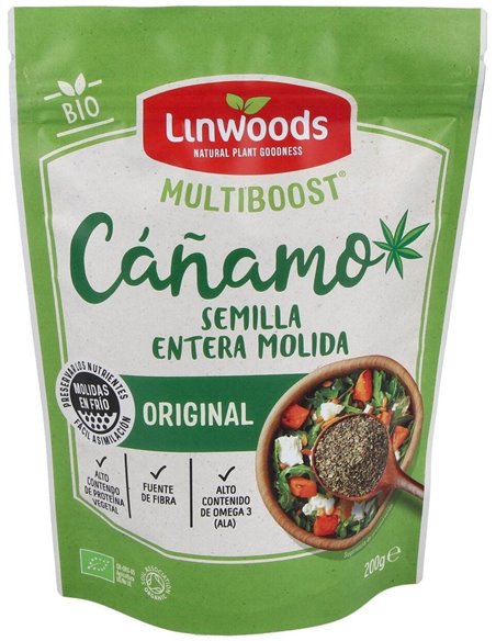 Semillas De Cañamo Molidas 200Gr. Bio de Linwoods