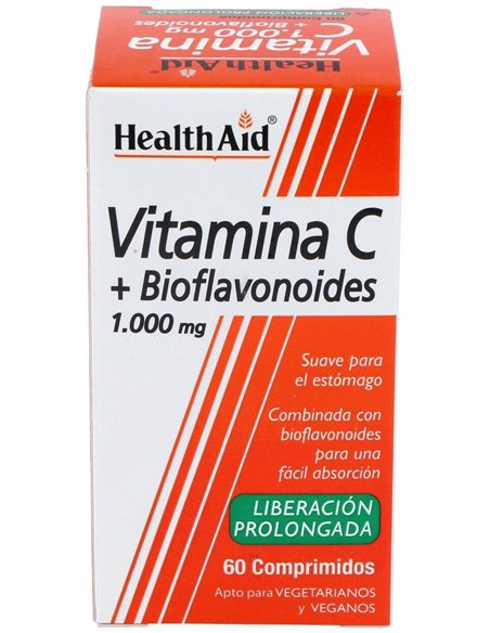 Vitamina C 1.000 Mg + Bioflavonoides 60 Comp de Health Aid