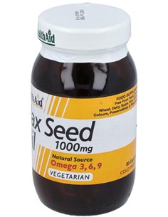 Aceite De Linaza Flaxseed Oil 60Cap. Health Aid de Health Aid