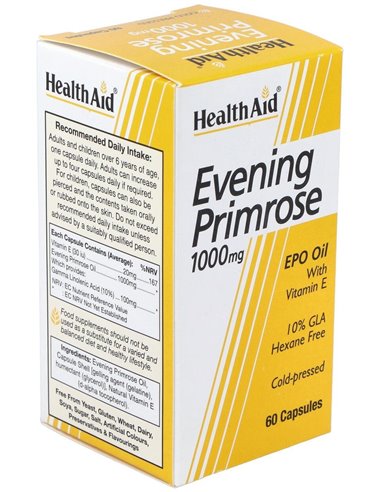 Aceite De Onagra 1.000Mg. 60Cap. Health Aid de Health Aid