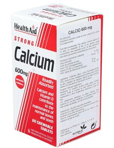 Calcio 600Mg. 60Comp. Mast. Health Aid de Health Aid