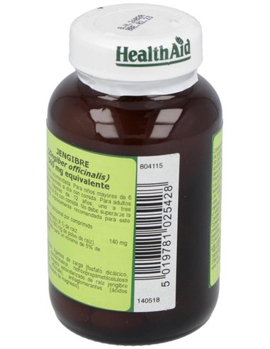 Jengibre (Zingiber Officinalis) 560 Mg 60 Comp de Health Aid