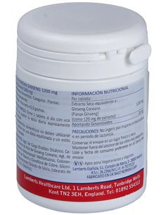 Ginseng Coreano 1200 mg de Lamberts