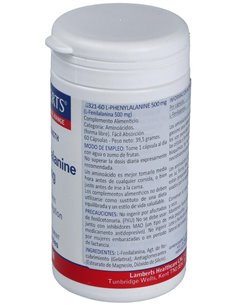 L-Fenilalanina 500 mg 60 Caps. de Lamberts