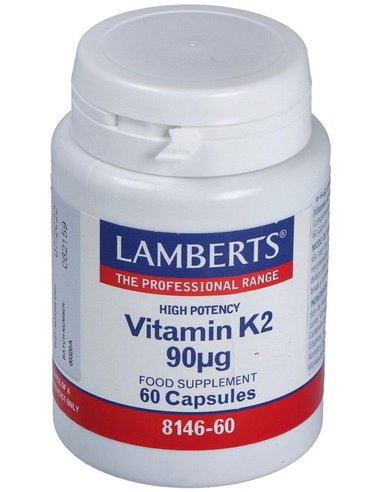 Vitamina K2 (como MK-7) 90 µg 60 Caps. de Lamberts