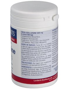 L-Lisina HCl 1000 mg de Lamberts