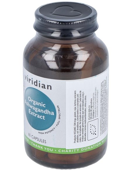 Ashwagandha Extracto 60Cap.Veg. Bio de Viridian