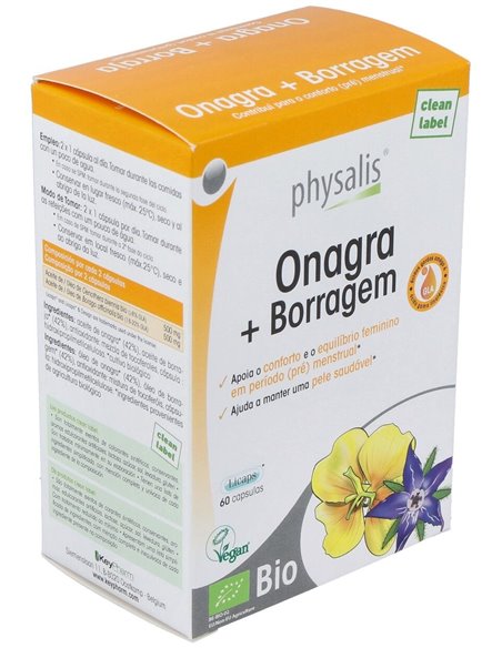 Onagra+Borraja 60Licaps. Bio de Physalis