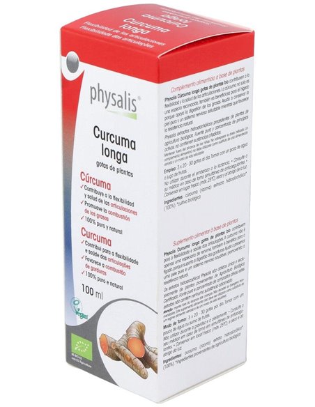 Curcuma Longa Extracto 100Ml. Bio de Physalis
