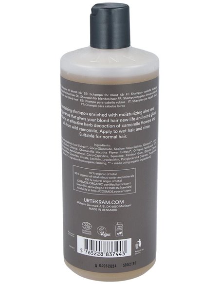 Champu Manzanilla Cabello Claro 500Ml. Eco Vegan de Urtekram