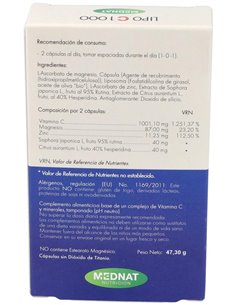 Lipo C 1000 Vitamina C Liposomada 60Cap. de Mednat