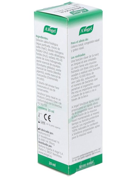 Sinuforce Spray Nasal Ml 20  de A.Vogel