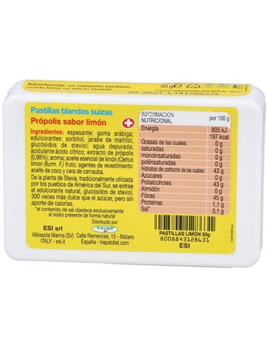 Propolaid  Sabor Limon 50Pastillas Blandas de Trepatdiet-Esi