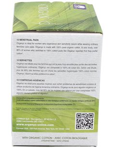 Compresas Con Alas Noche 10Ud. de Organyc