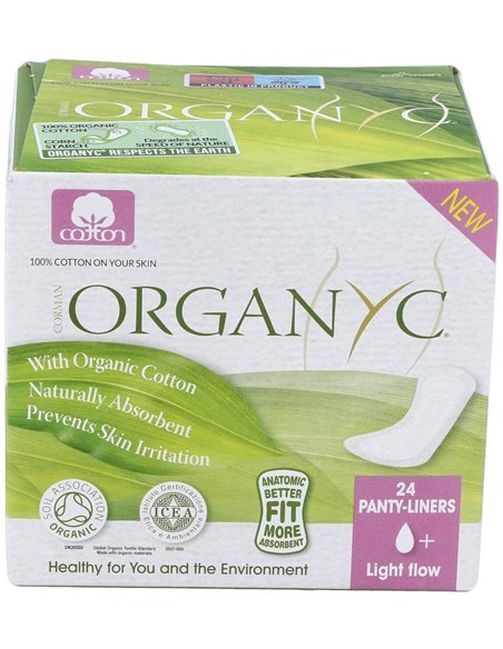 Salvaslip (bolsa ind) 100% algodón orgánico, 24ud de Organyc