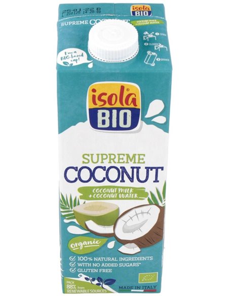 Bebida Vegetal De Coco Supreme 1Lt 6Uds. de Isola