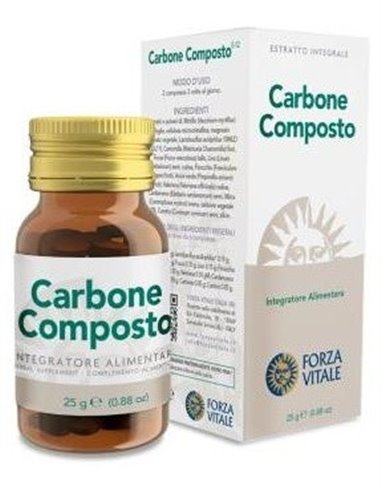 Carbone Composto  25Gr.Comprimidos de Forza Vitale