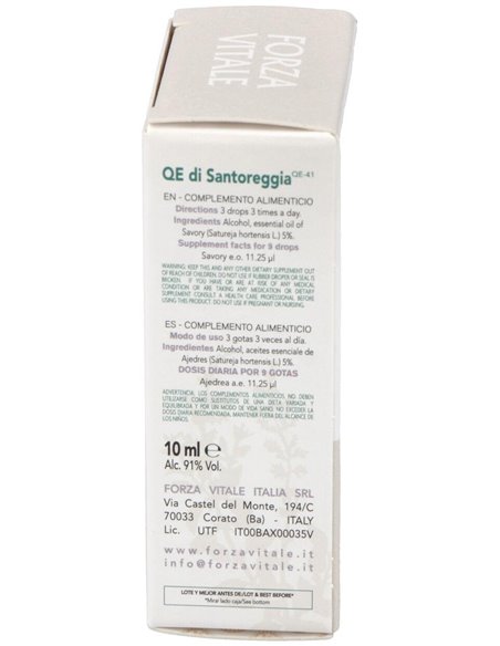 Quinta Esencia Ajedrea (Santoreggia) 10Ml. de Forza Vitale