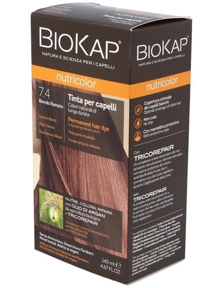 Nutricolor 7.4 Rojo Cobrizo 140 ml      de Biokap
