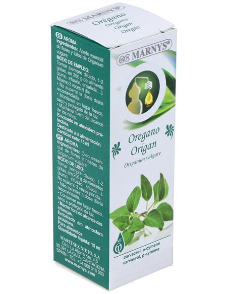 Oregano Aceite Esencial Alimentario 15Ml. de Marnys