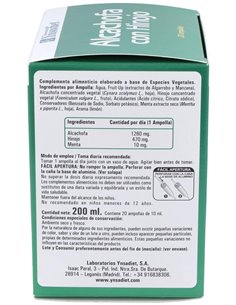 Alcachofa + Hinojo  0% Azucar 20 Amp de Ynsadiet