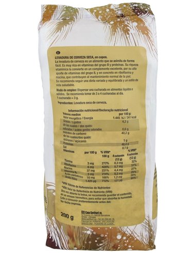 Levadura De Cerveza En Copos Bolsa 200Gr. de Santiveri