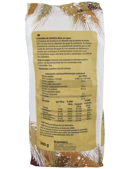 Levadura De Cerveza En Copos Bolsa 200Gr. de Santiveri
