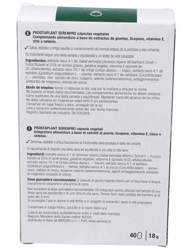 Prostaplant Serenpro 40Cap. de Santiveri