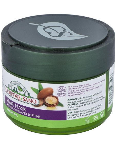 Mascarilla Capilar 250Ml. Ecocert de Corpore Sano