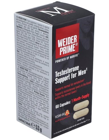 Weider Prime Testosterona Hombre 60Cap. de Weider