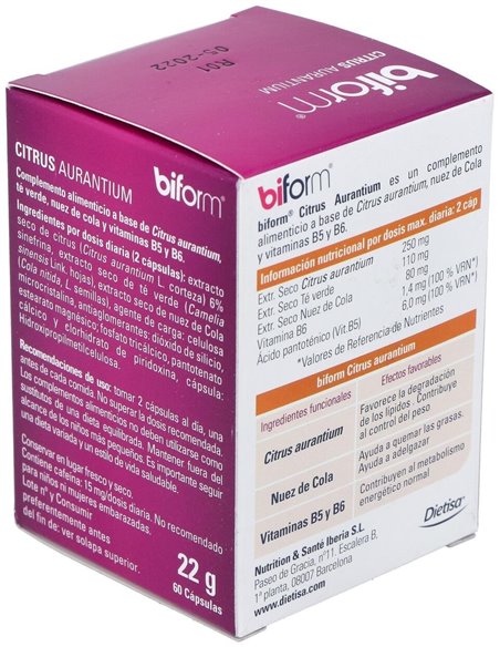 Biform Citrus Aurantium 60Cap. de Dietisa (Dielisa)