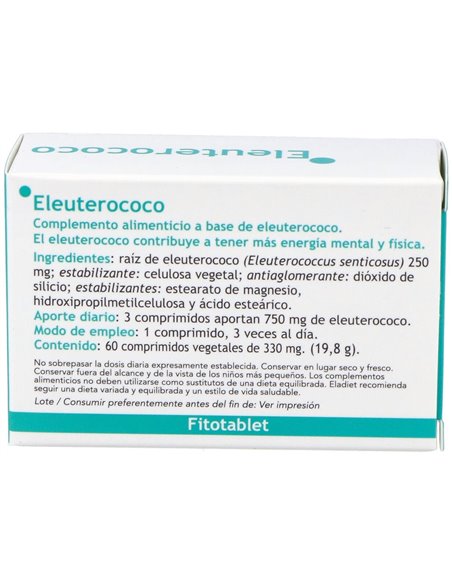 Fitotablet Eleuterococo 60Comp. de Eladiet