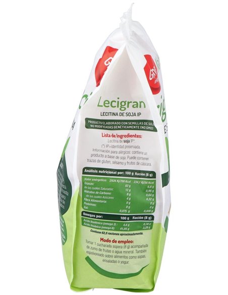 Lecitina De Soja Bolsa 500Gr. de El Granero