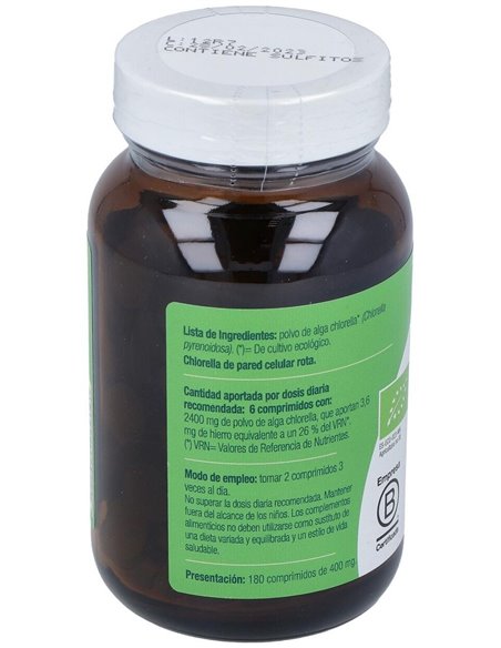 Chlorella Bio 180Comp. de El Granero