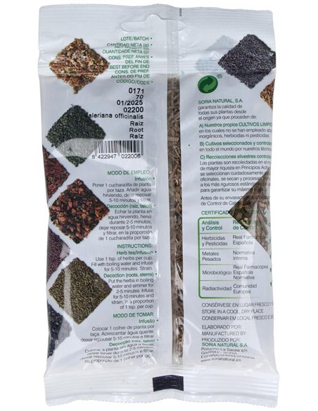 Valeriana Bolsa 70Gr. de Soria Natural