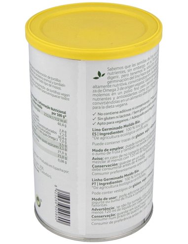 Semillas De Lino Germinado Molido 500Gr. de Granovita