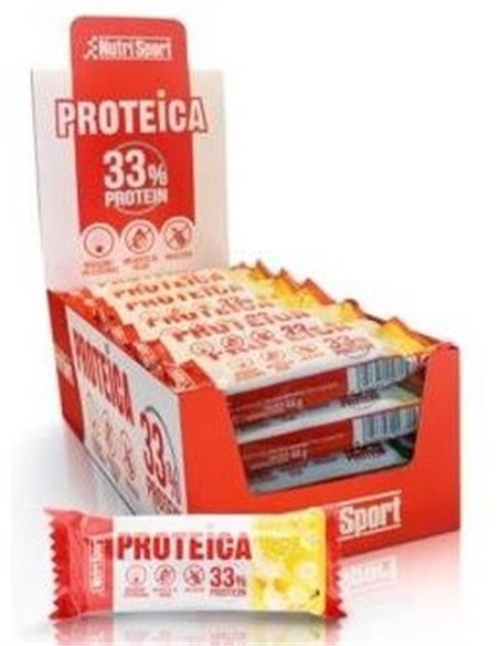 Barrita Proteica Platano Caja 24Unid. Nutrisport