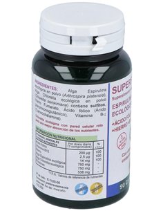 Espirulina + Chlorella Superalimentos Bio 90Comp. de Robis